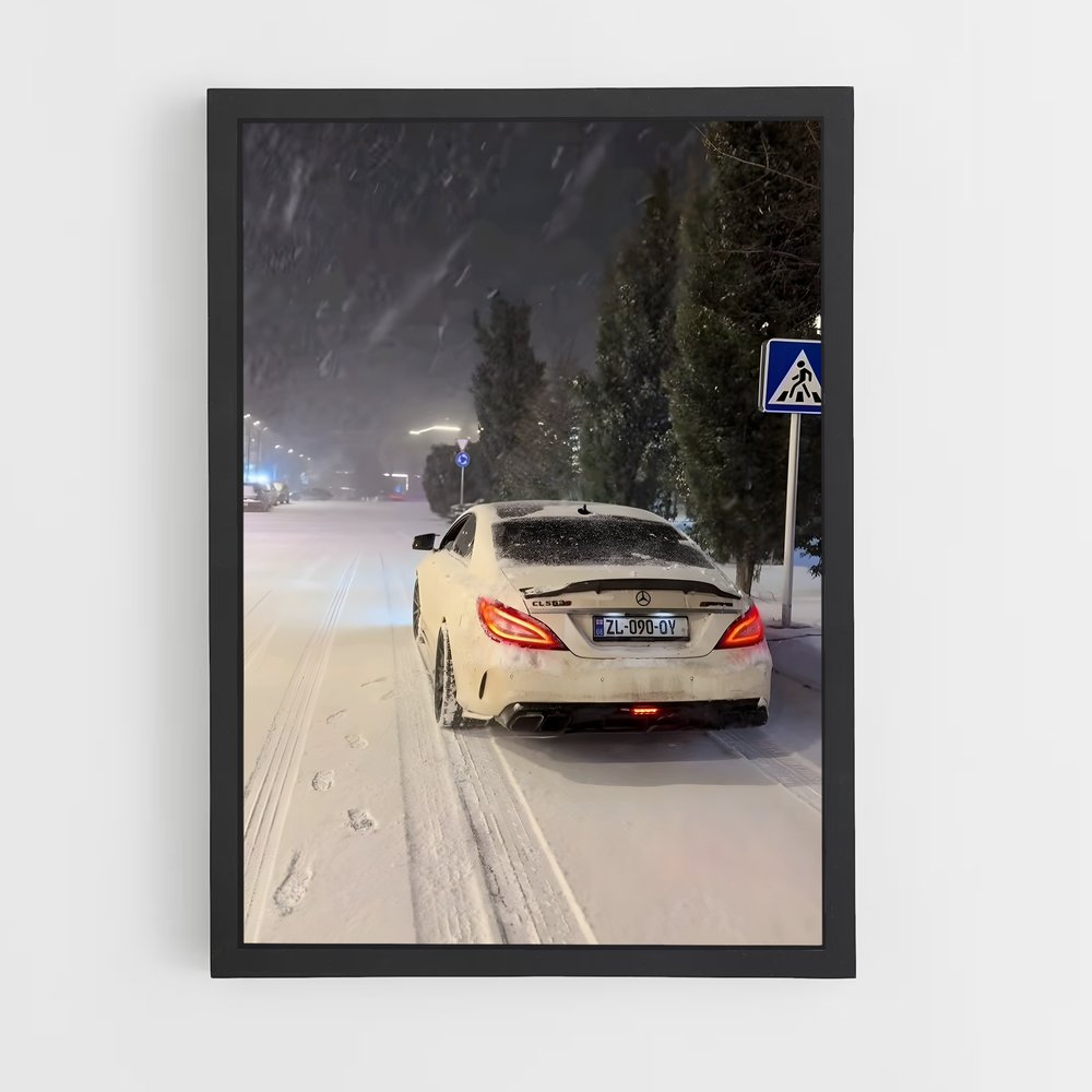 Poster Virage Glacial – affiche Mercedes (vue 2)